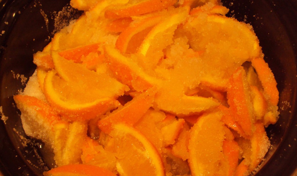 апельсины с сахаром
