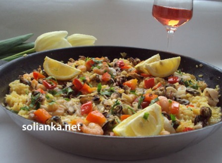 фото рецепт испанская паэлья с морепродуктами