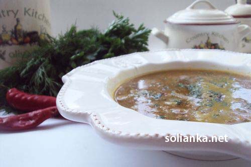 рецепт "суп с белыми грибами"