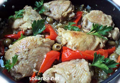 рецепт блюда из курицы на сковороде