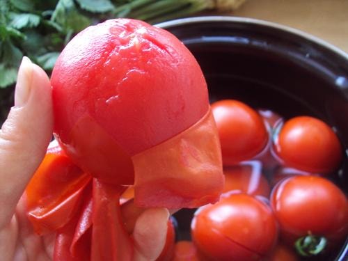 малосольные помидоры без шкурки