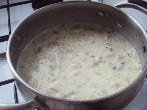 крем суп из шампиньонов без сливок