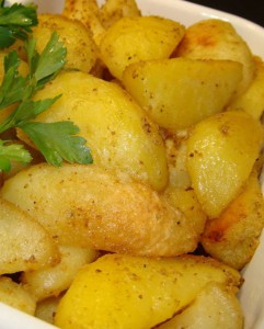Картошка с имбирем и чесноком